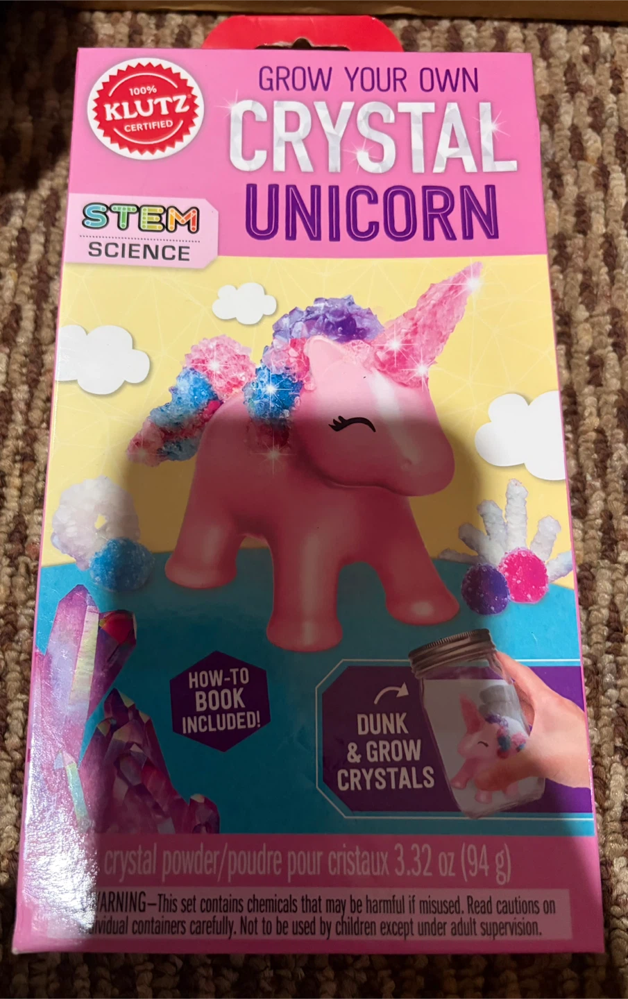 Klutz Grow Your Own Crystal Unicorn Kit