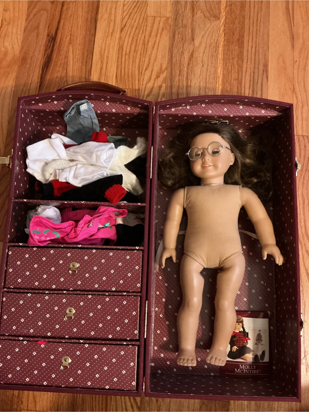 American Girl Molly McIntire Doll with Trunk and Accessories