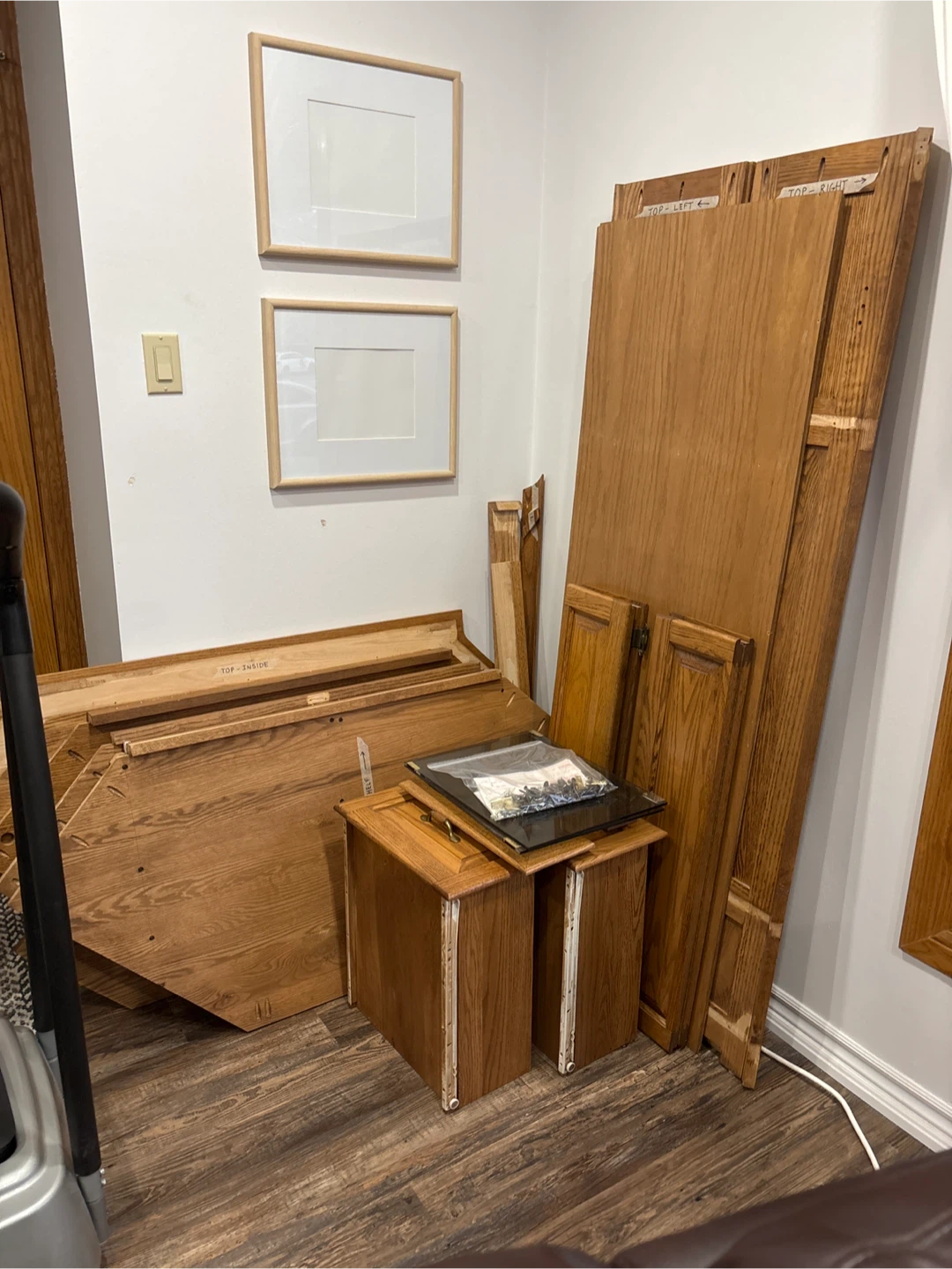 Solid Oak Entertainment Unit - photo 3