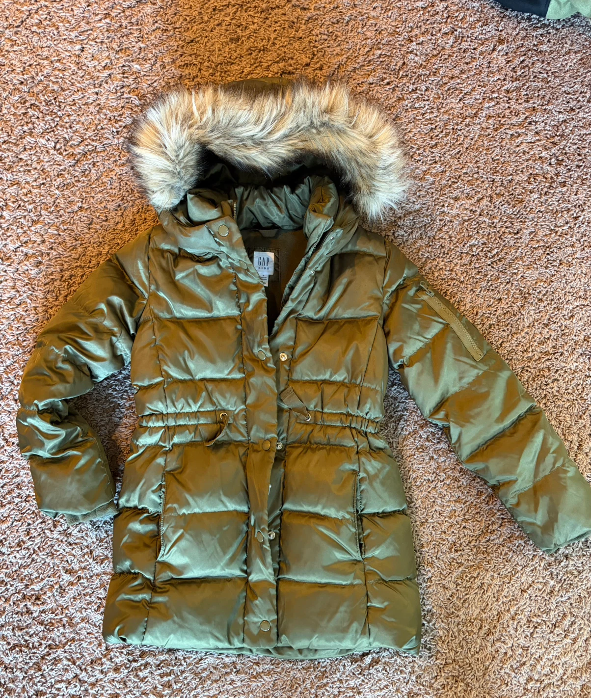 Gap Kids Olive Green Puffer Coat