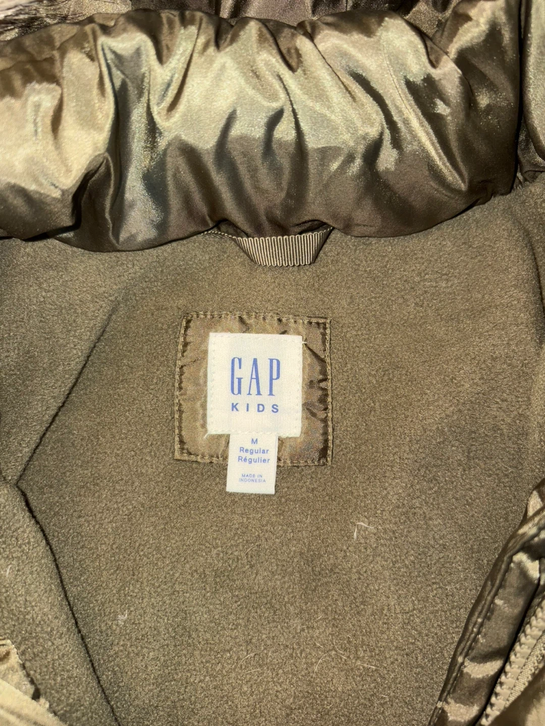 Gap Kids Olive Green Puffer Coat - photo 2