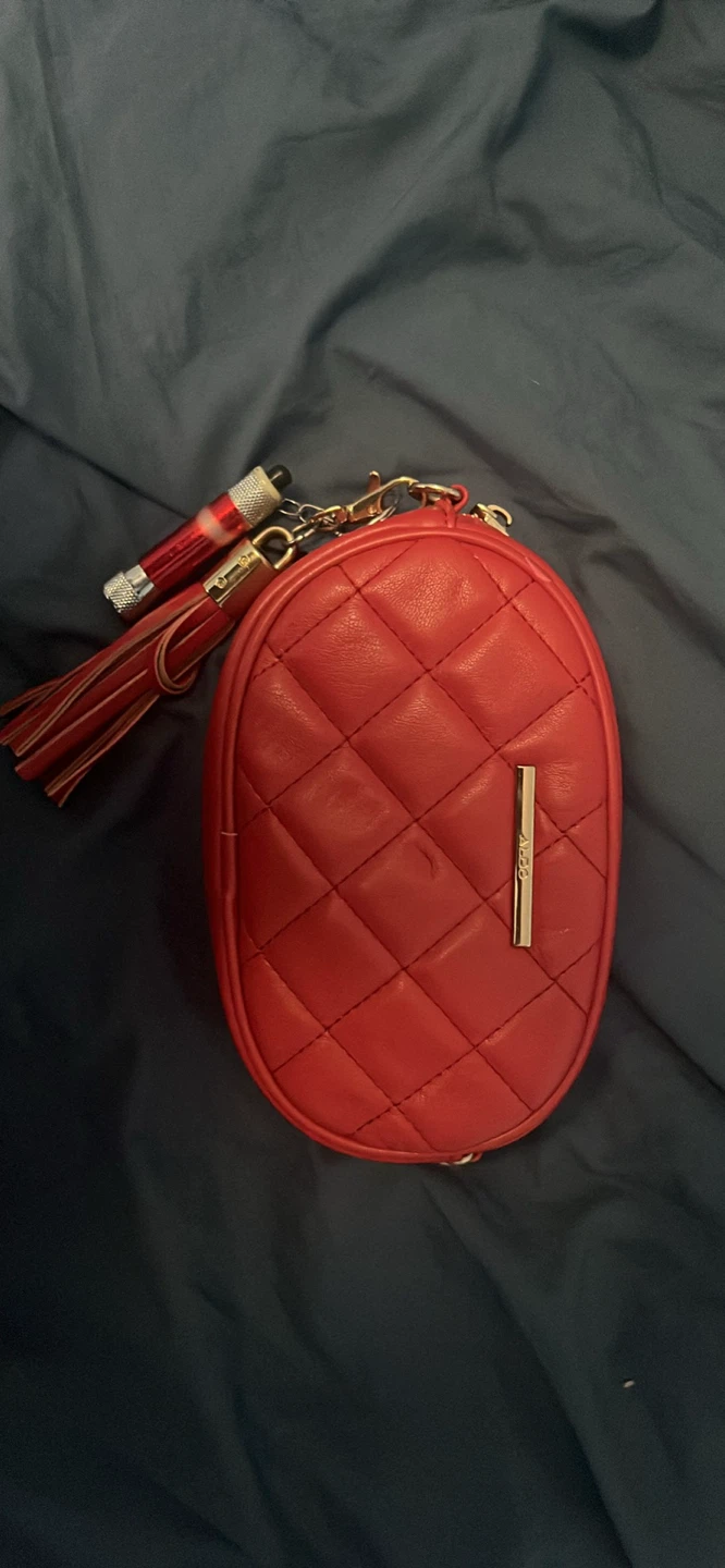 ALDO Red Quilted Crossbody Bag