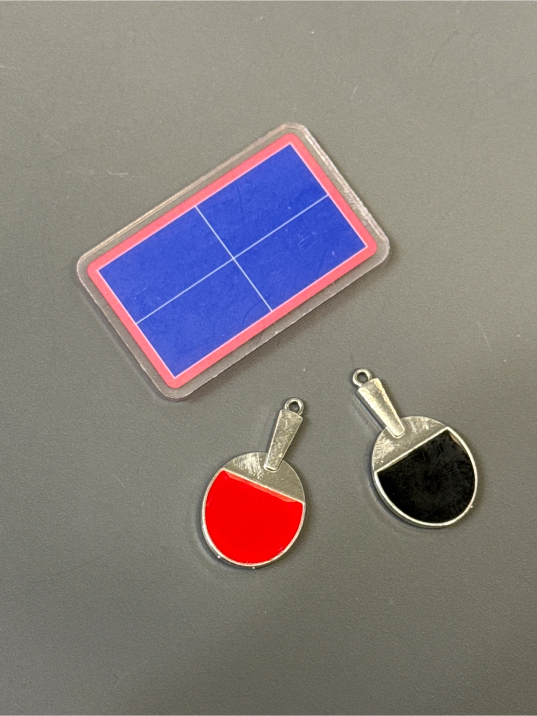 Ping Pong Paddle Charms with Magnetic Table - photo 2