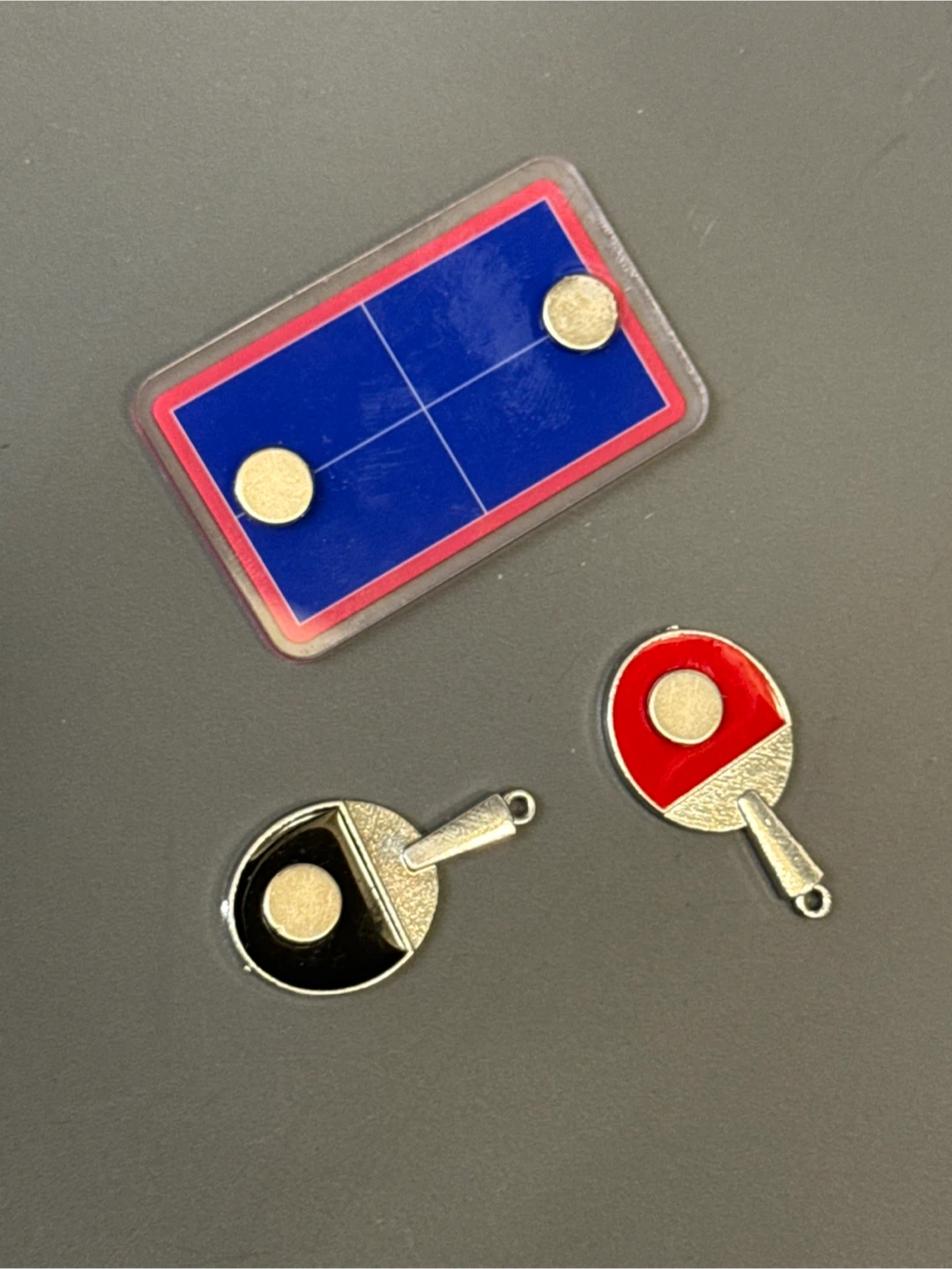Ping Pong Paddle Charms with Magnetic Table - photo 3