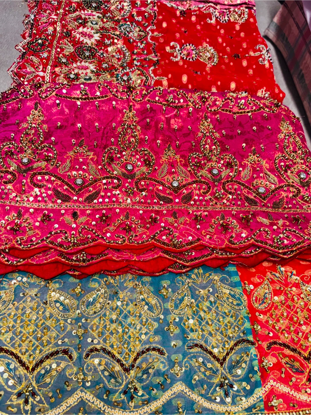 Vintage hanmade duppata scarves