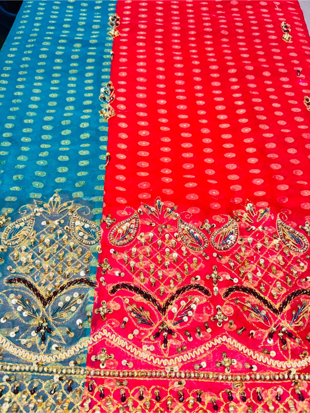 Vintage hanmade duppata scarves - photo 5