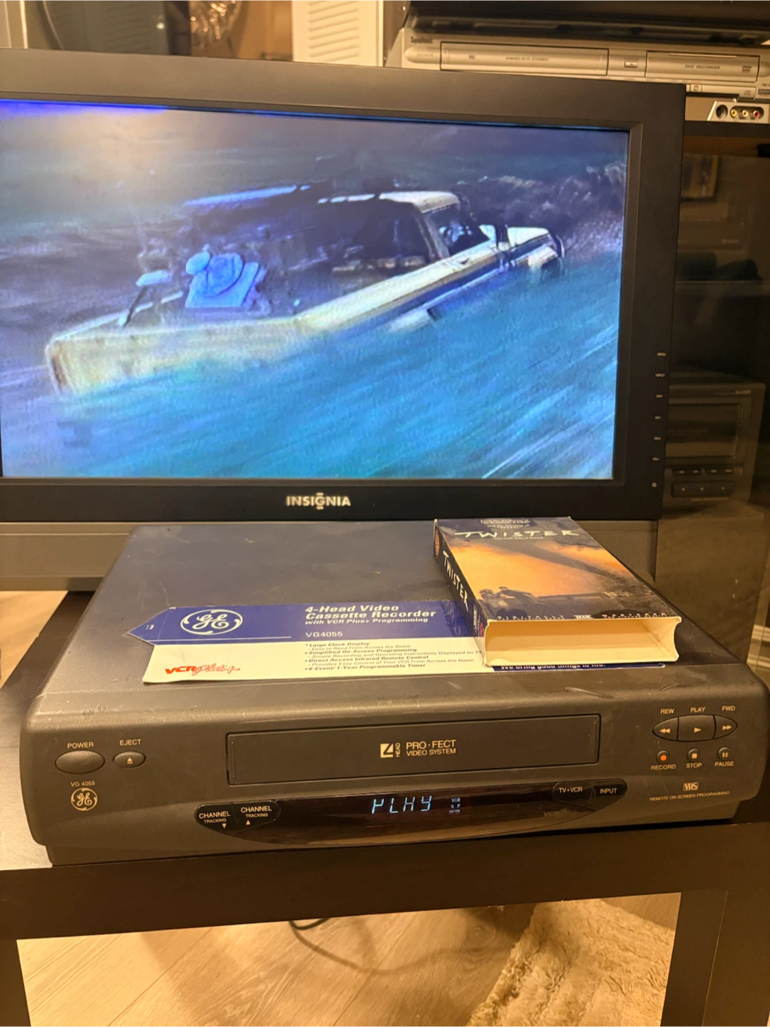 GE VHS VCR Cassette Player