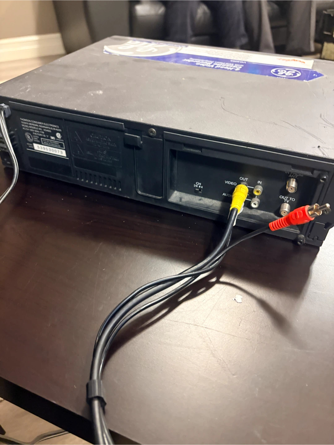 GE VHS VCR Cassette Player - photo 4