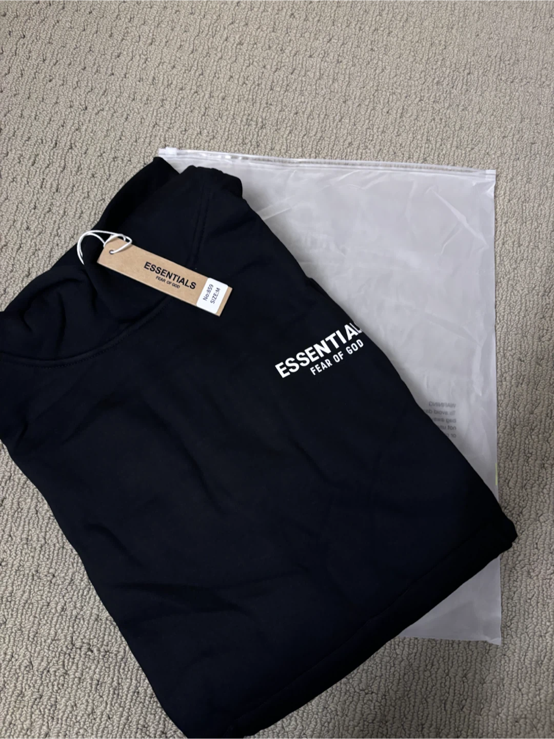 ESSENTIALS Fear of God Hoodie - Black