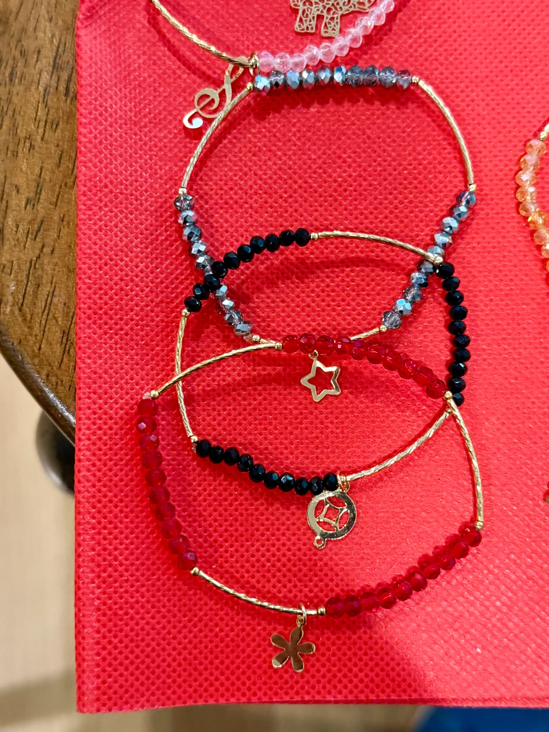 Assorted Crystal Beaded Charm Bracelets - photo 3