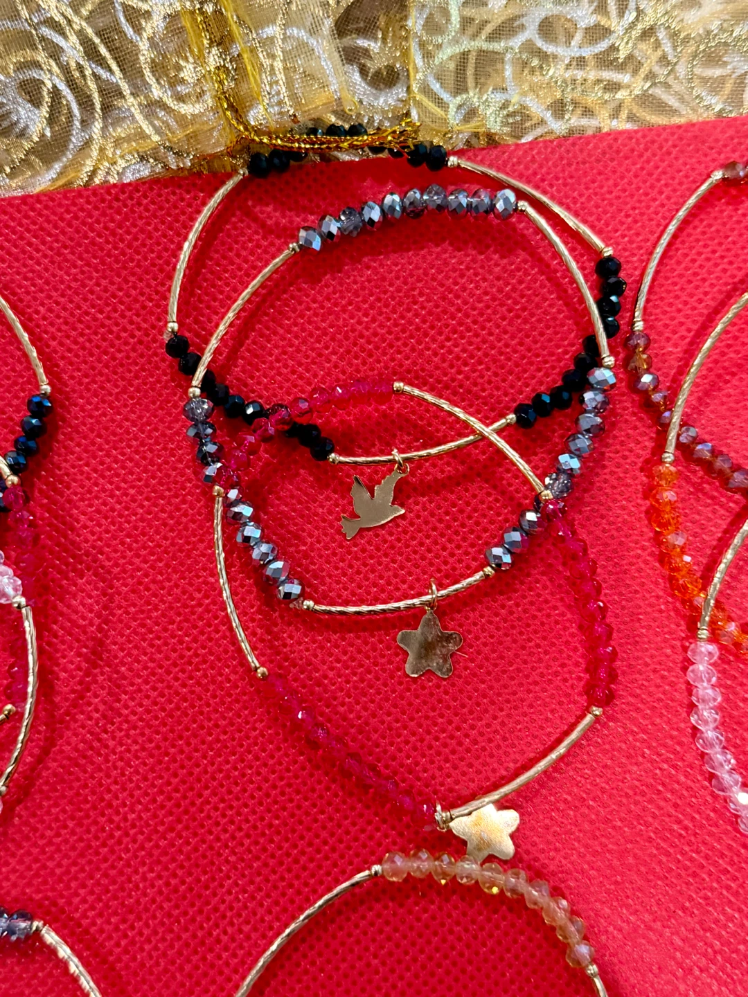 Assorted Crystal Beaded Charm Bracelets - photo 5