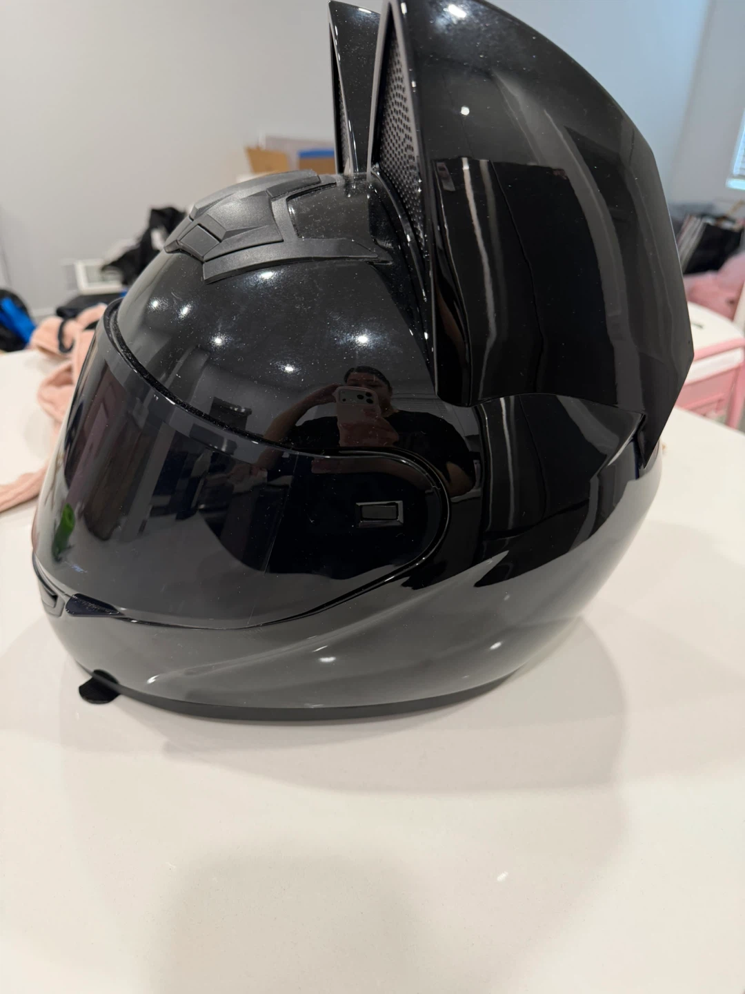 ♡ cat ear motorcycle helmet ♡ size M - photo 2