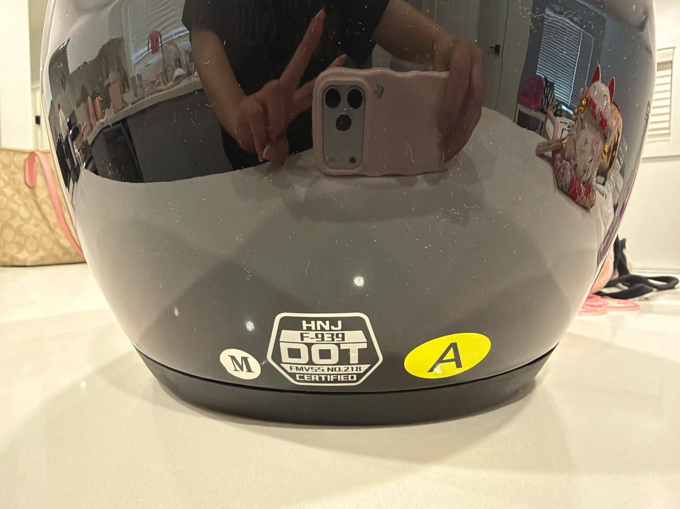 ♡ cat ear motorcycle helmet ♡ size M - photo 3
