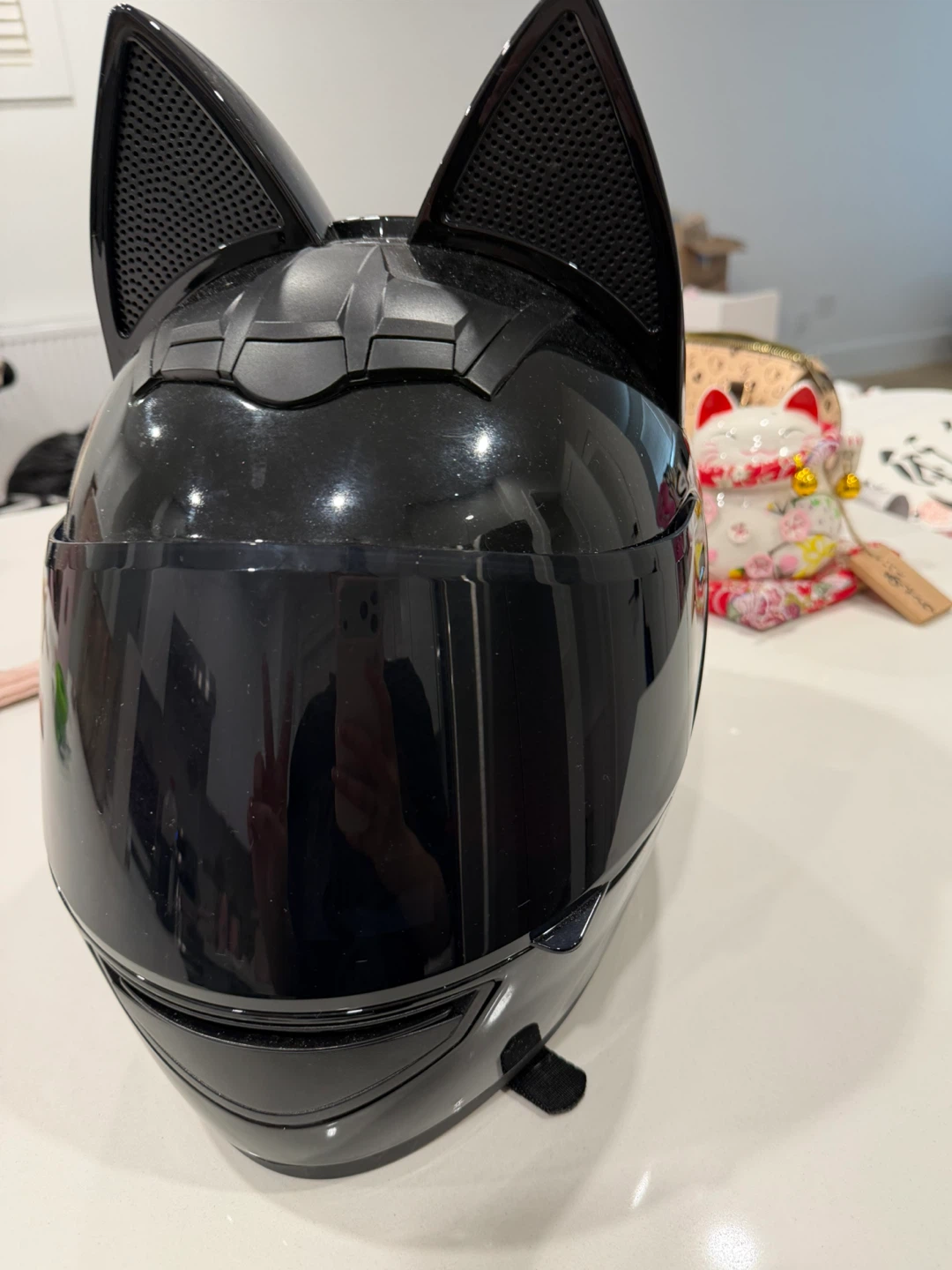 ♡ cat ear motorcycle helmet ♡ size M