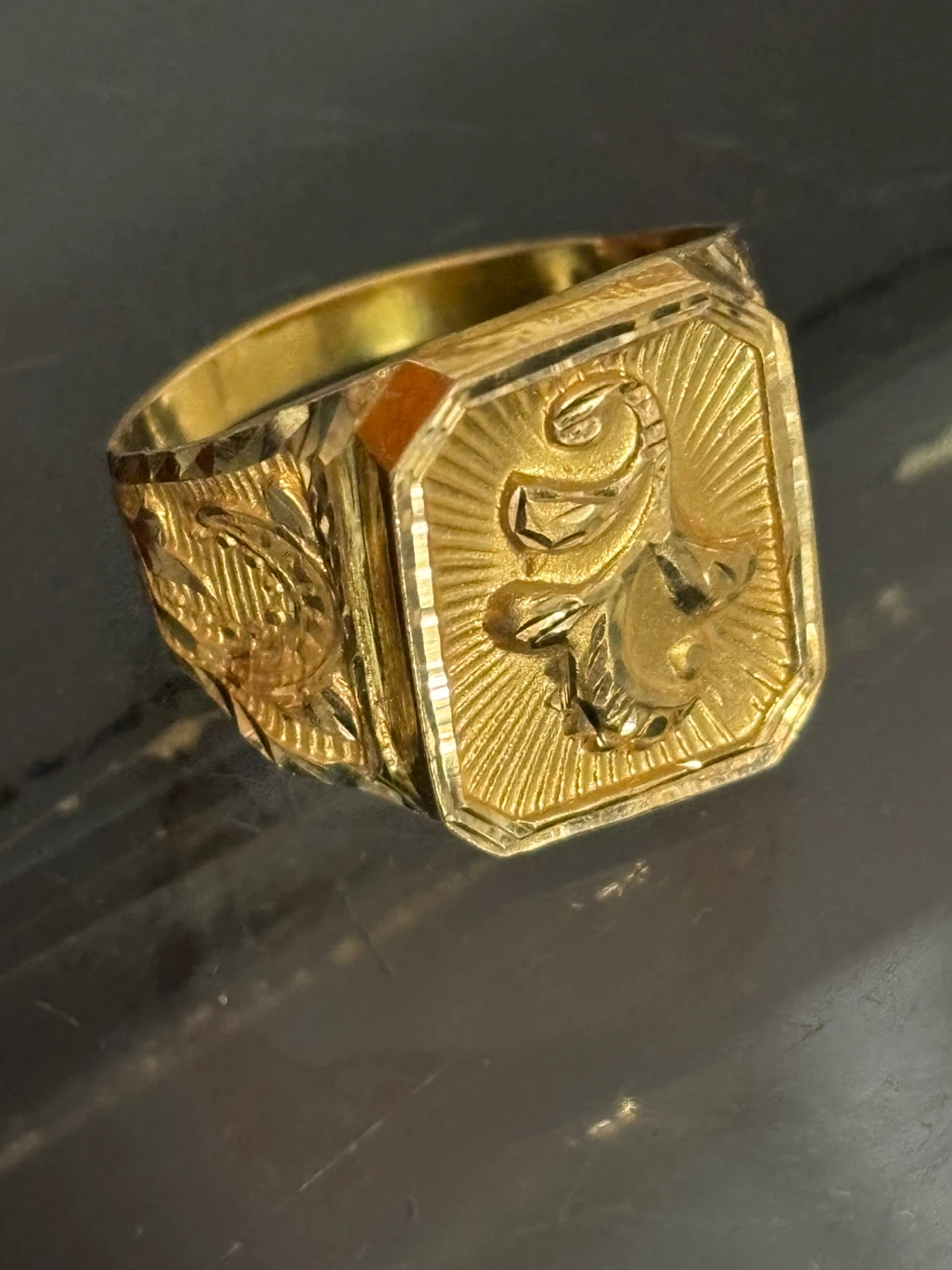 22k Gold Signet Ring