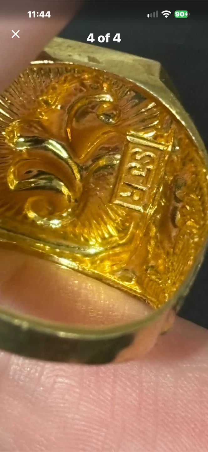 22k Gold Signet Ring - photo 5