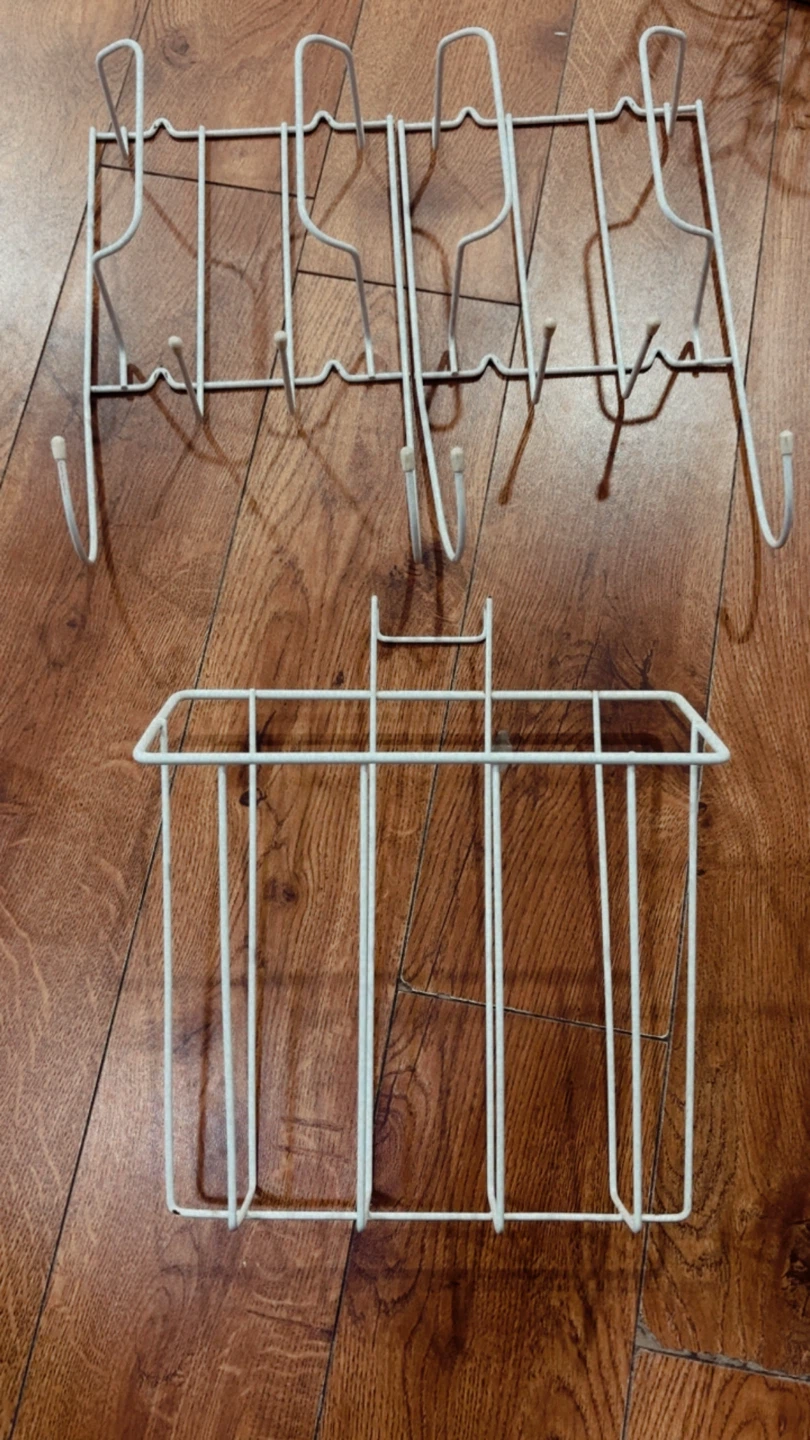 Take all for $1….White Wire Over-the-Door Organizer Set