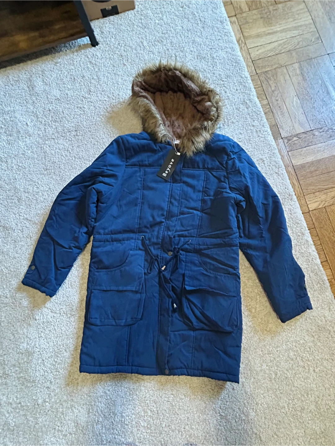 Beyove Women's Blue Winter Parka
