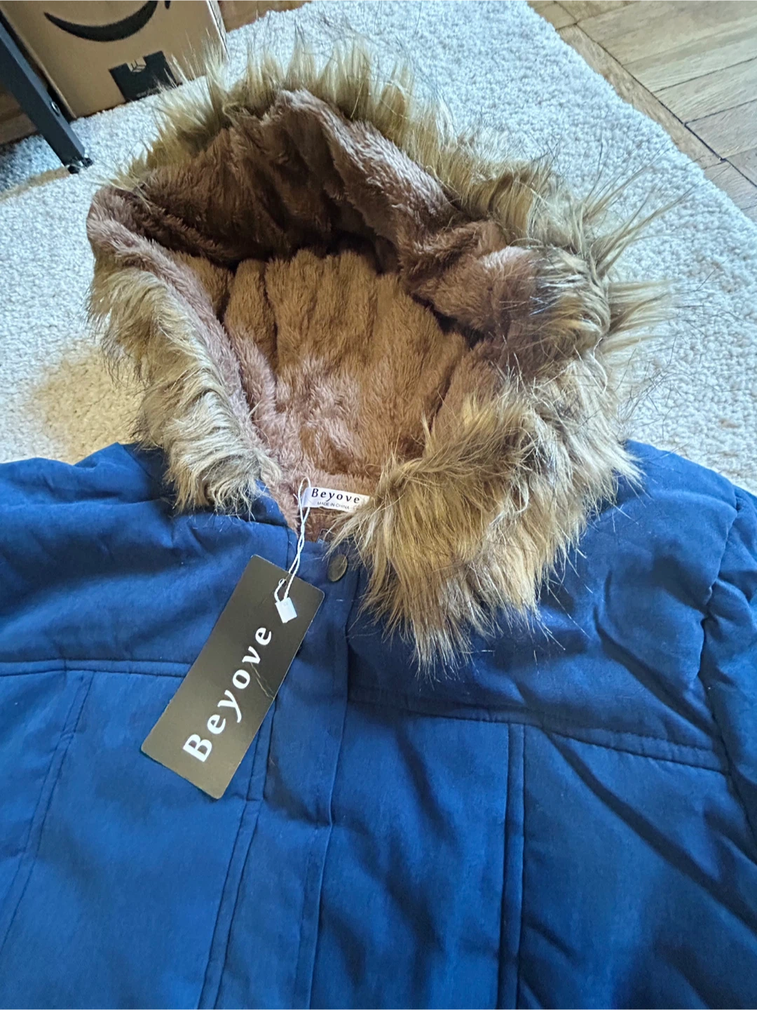 Beyove Women's Blue Winter Parka - photo 3