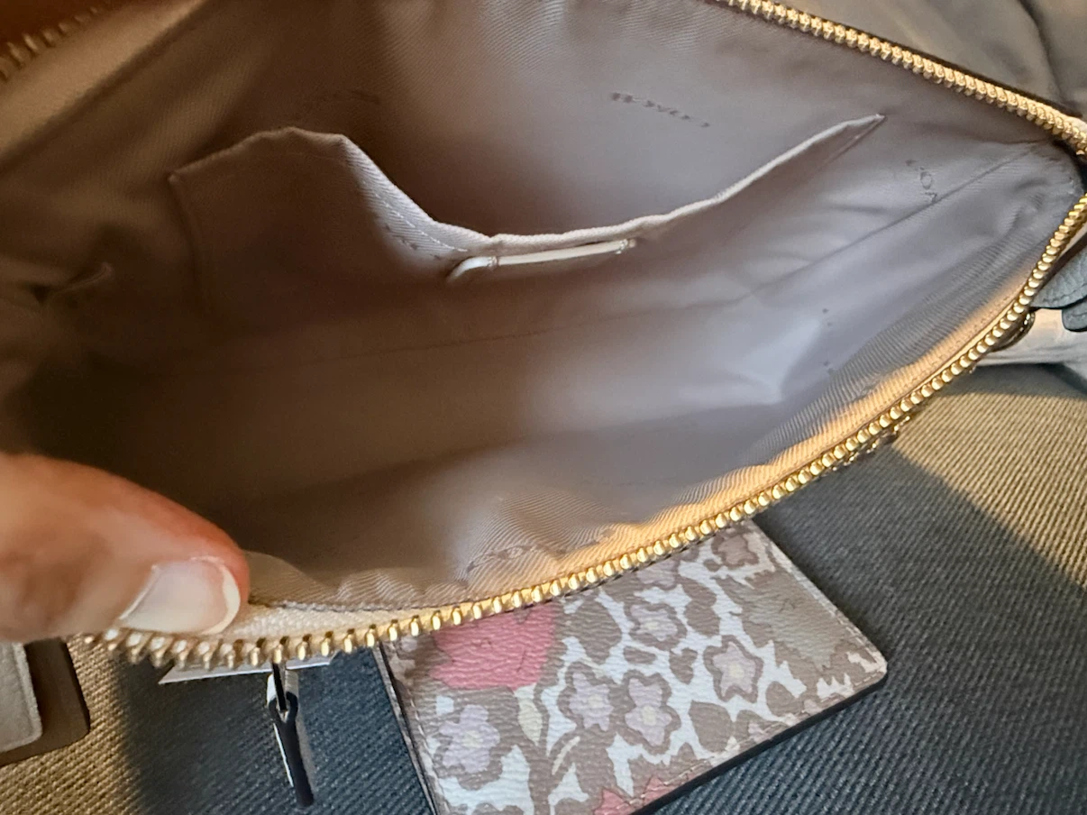 Coach NEW Nolita Wristlet 24  Floral  Coated canvas + card pouch - photo 5