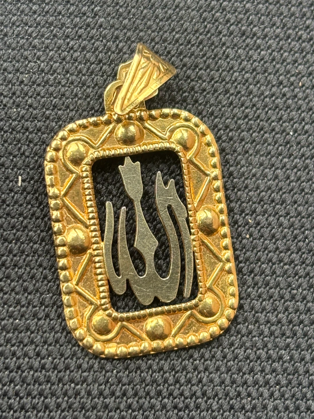 18k Gold Pendant and Rolex Crown Ring