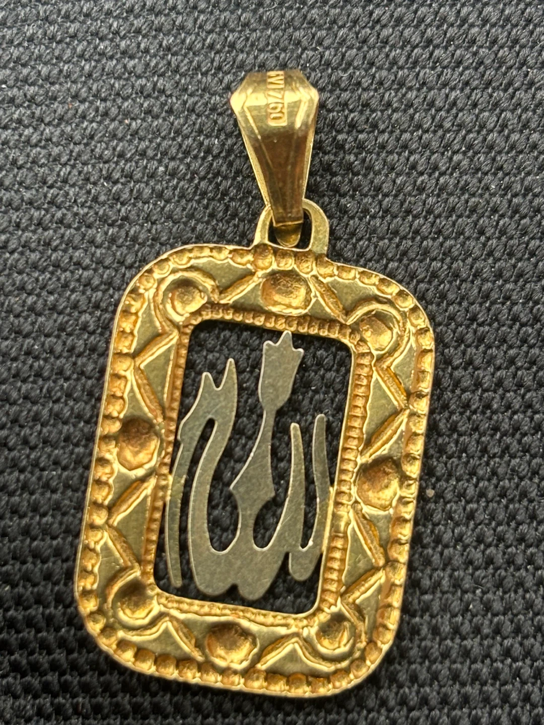 18k Gold Pendant and Rolex Crown Ring - photo 2