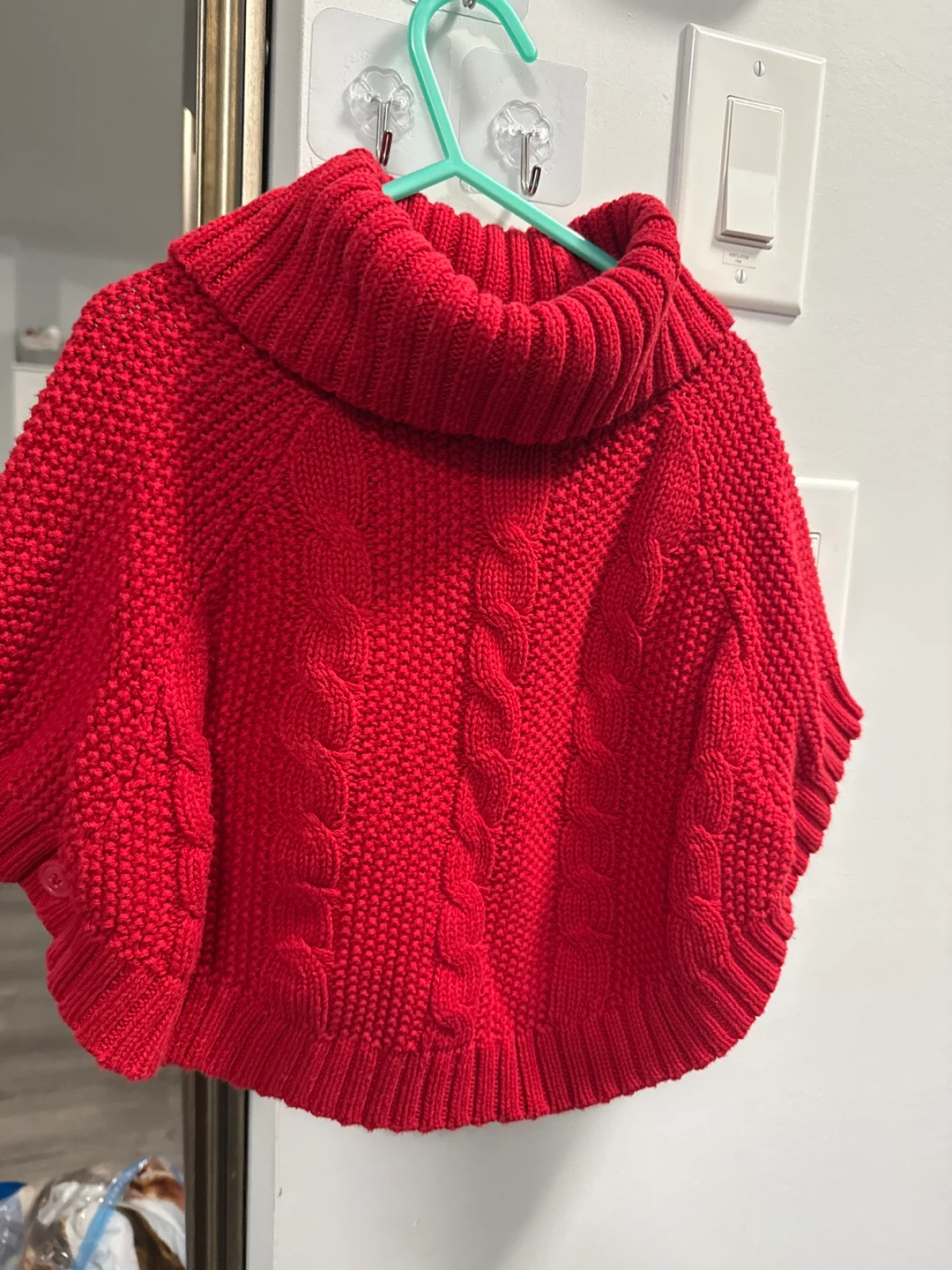 Carter's Red Toddler Knit Poncho