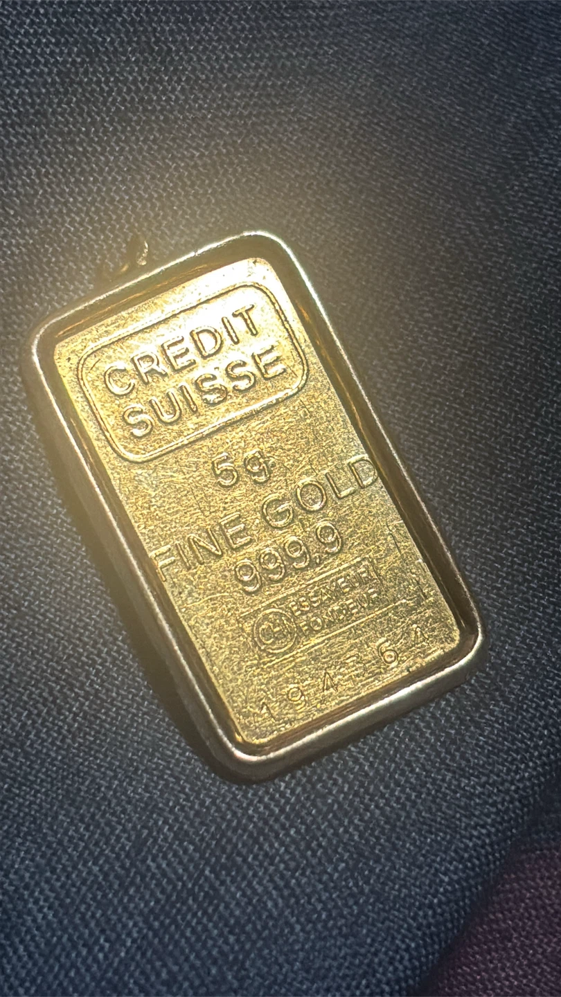 Credit Suisse 5g Fine Gold 999.9 Pendant