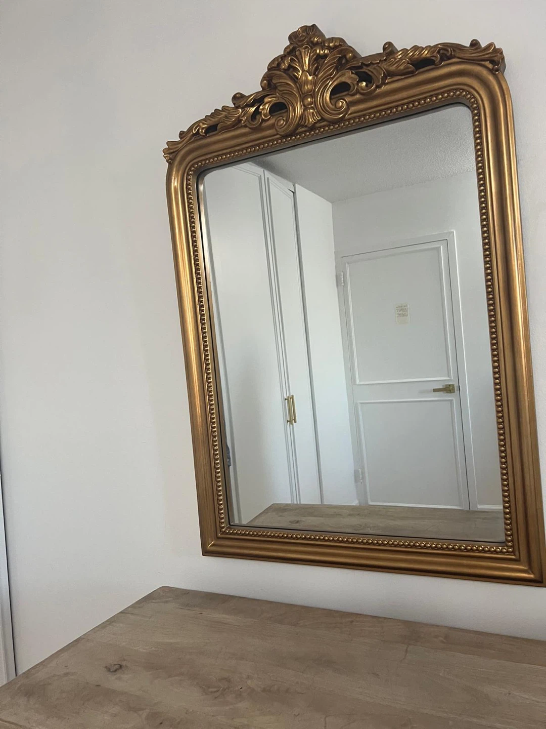 Vintage style gold mirror
