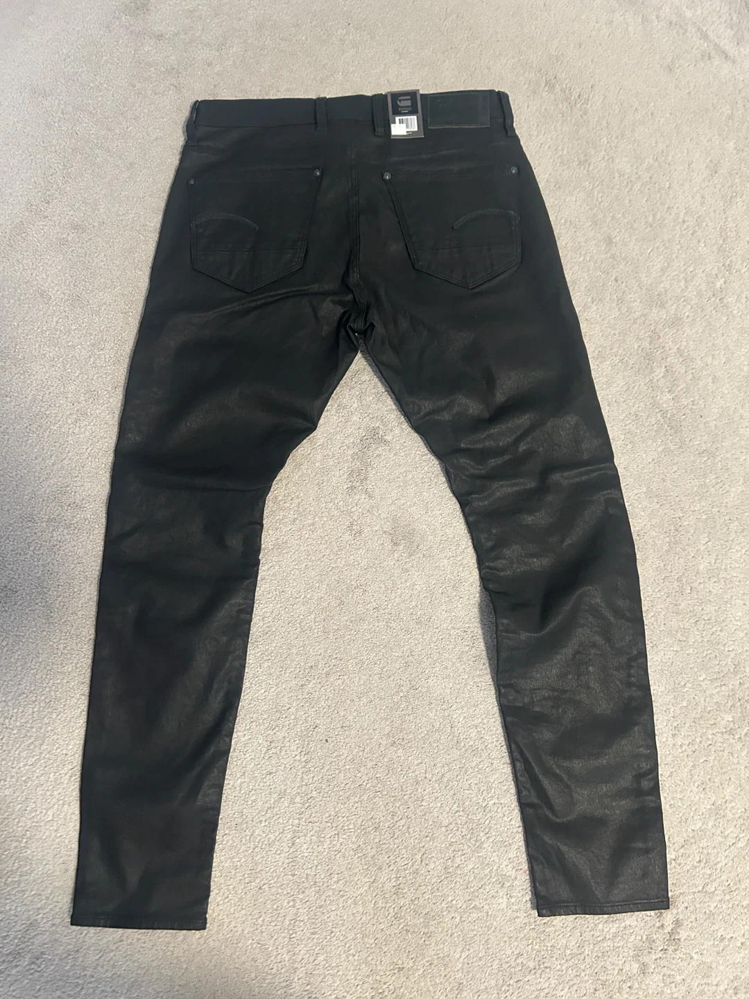 G-Star RAW Revend Skinny Jeans 34x32 Black Coated Stretch NWT - photo 3
