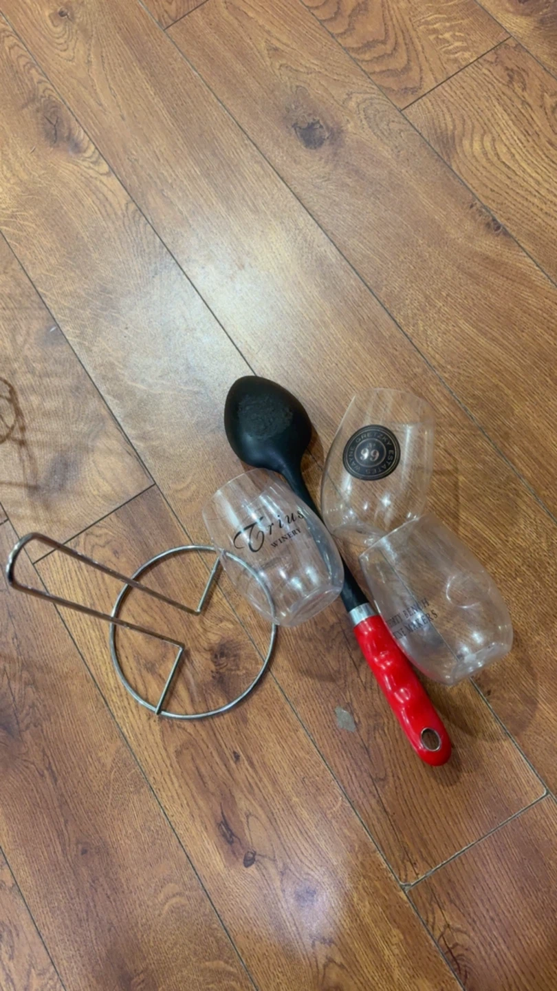 Take all for $1….Kitchen Utensil and Stemless Wine Glass Set