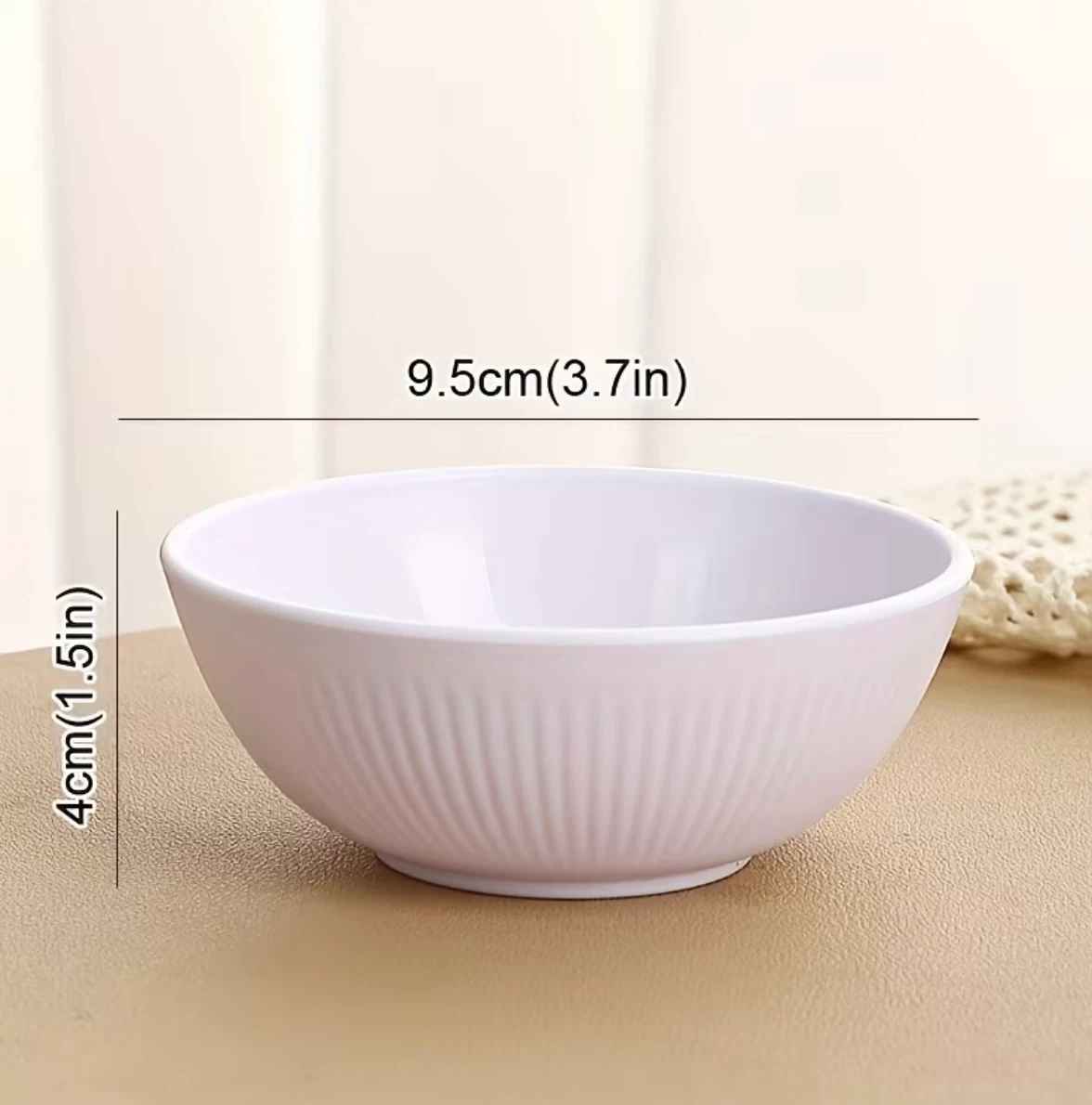Set of black and white ribbed bowls - photo 3