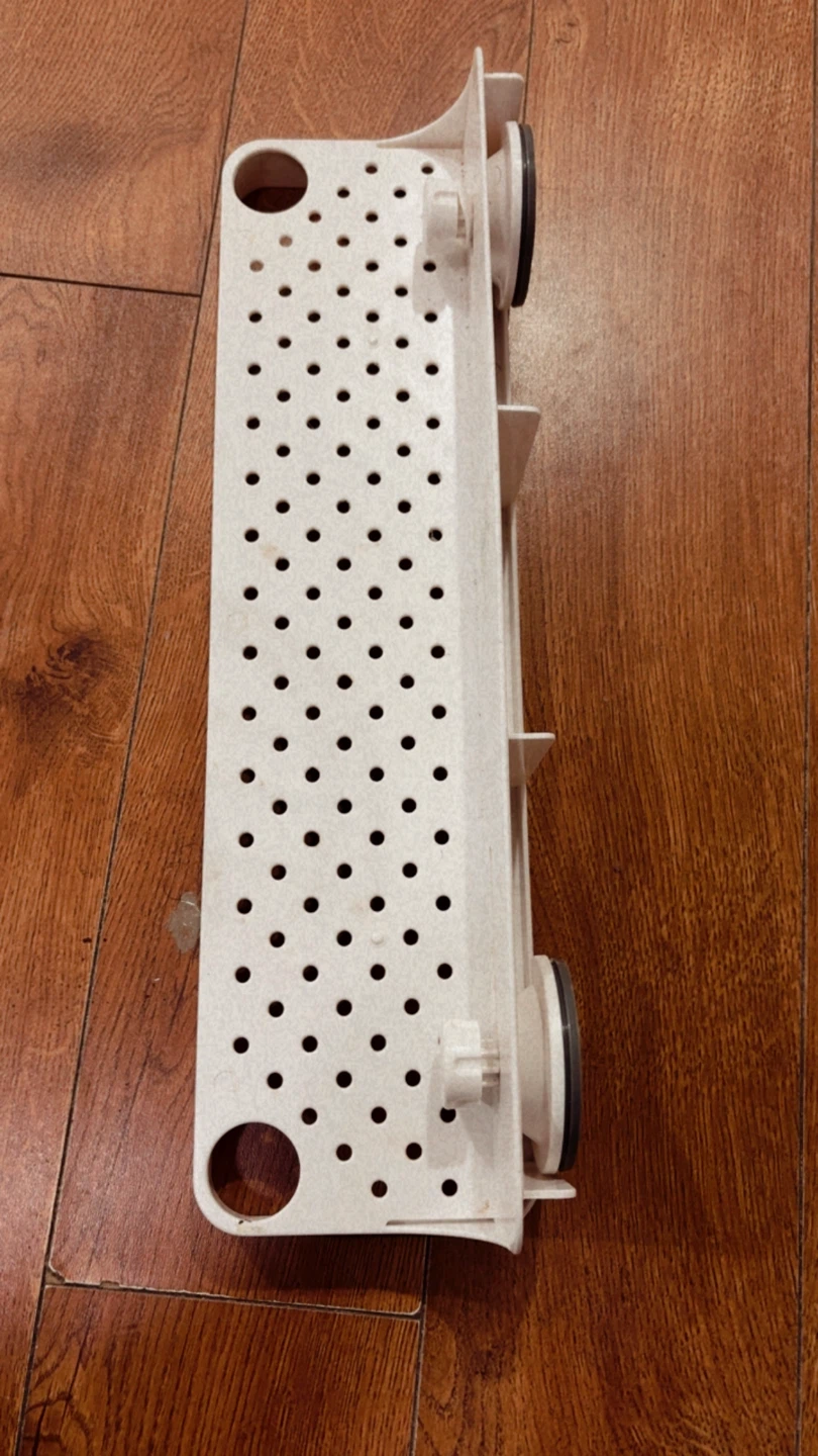 $1….White suction cup shower shelf - photo 2