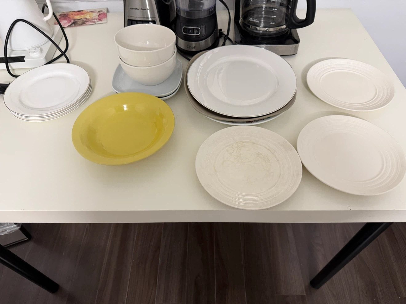 Kitchen Stuff Plus white plates