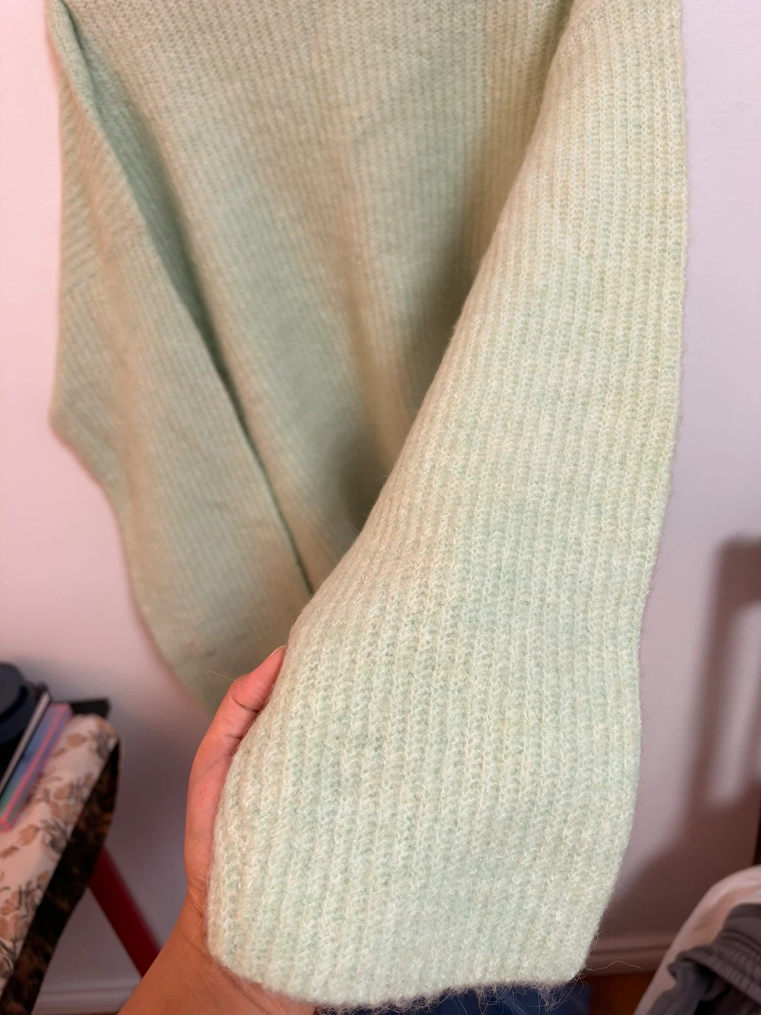 Light Green Mock Neck Sweater - photo 2
