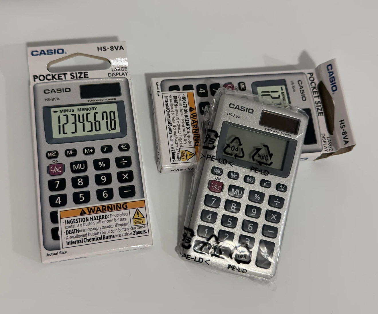 Casio HS-8VA Pocket Calculator