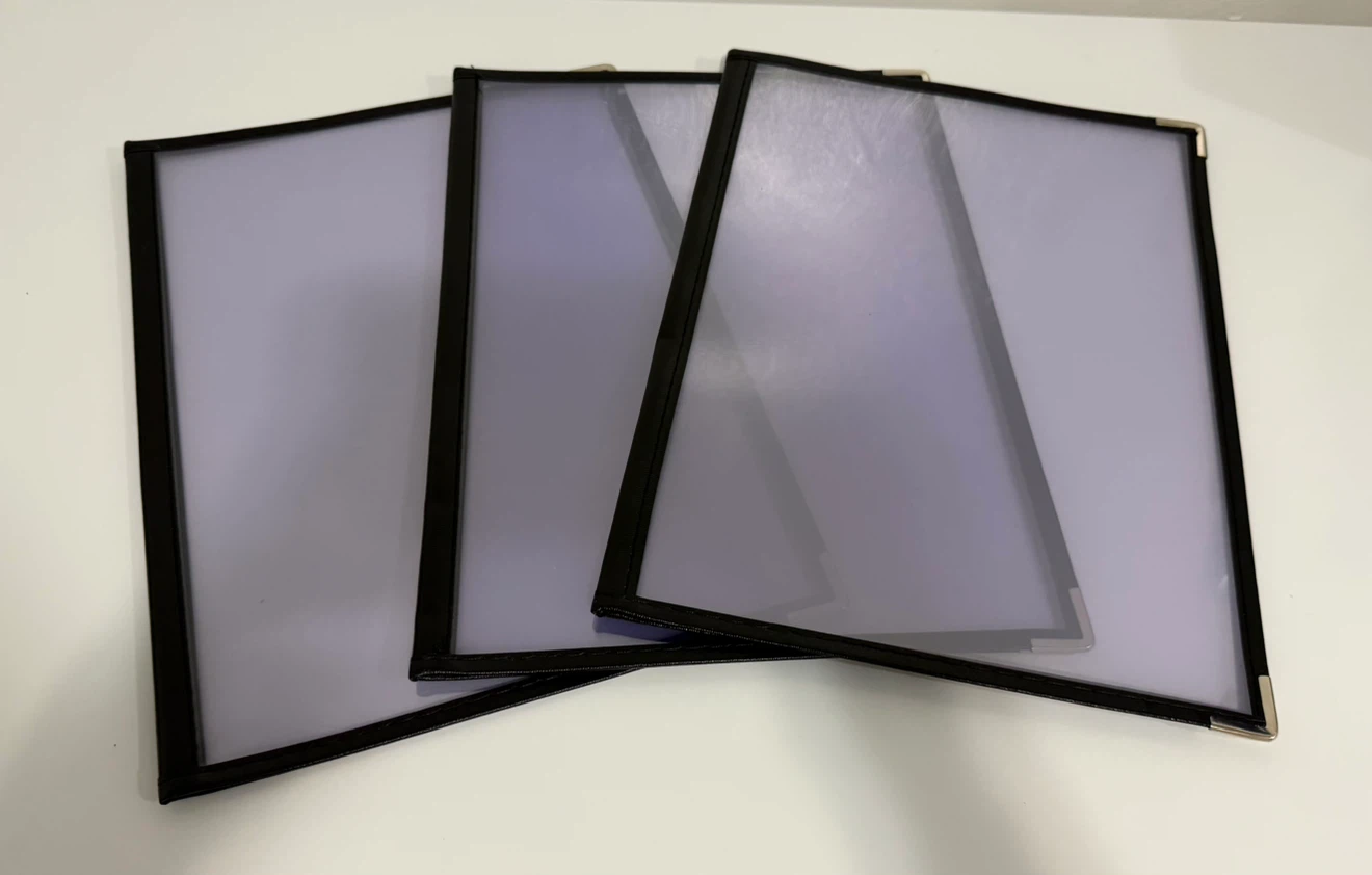 Clear Menu Covers - photo 2