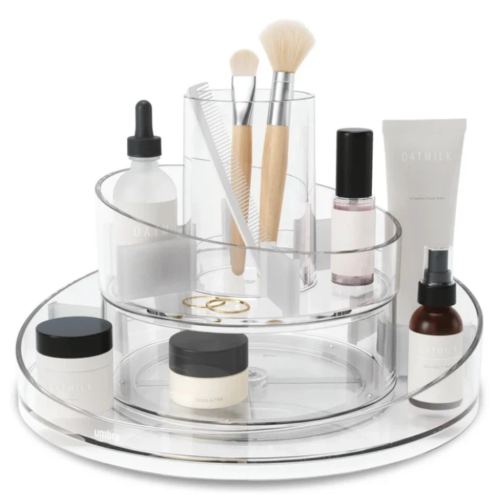 Umbra Two-Tier Rotating Cosmetic Organizer