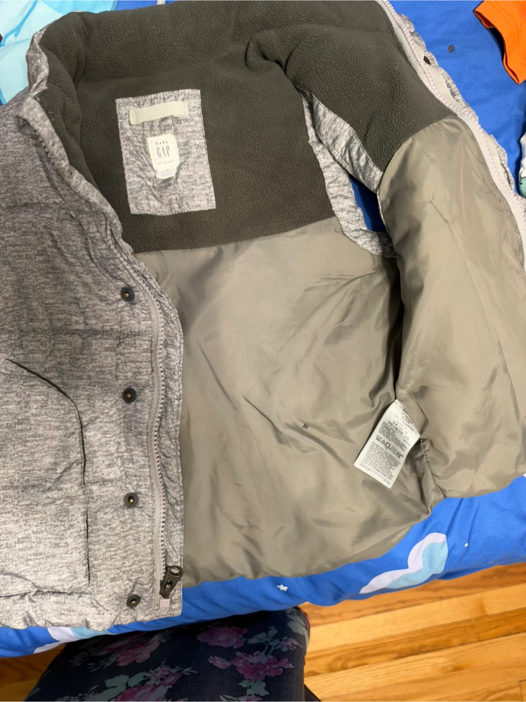 Baby Gap Toddler Puffer Vest Gray - photo 2
