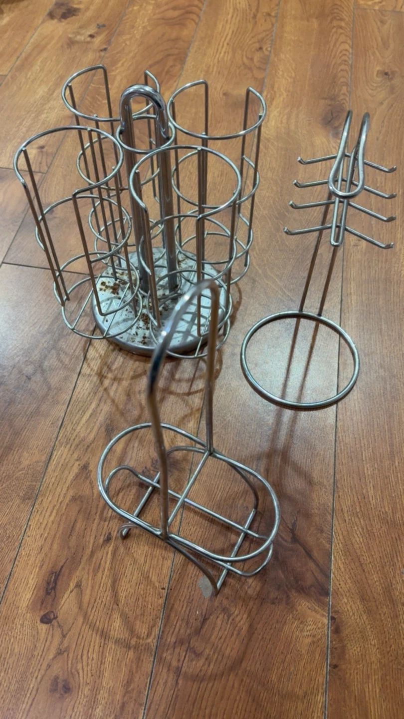 Take all for $1 …Kitchen Storage Wire Rack Set