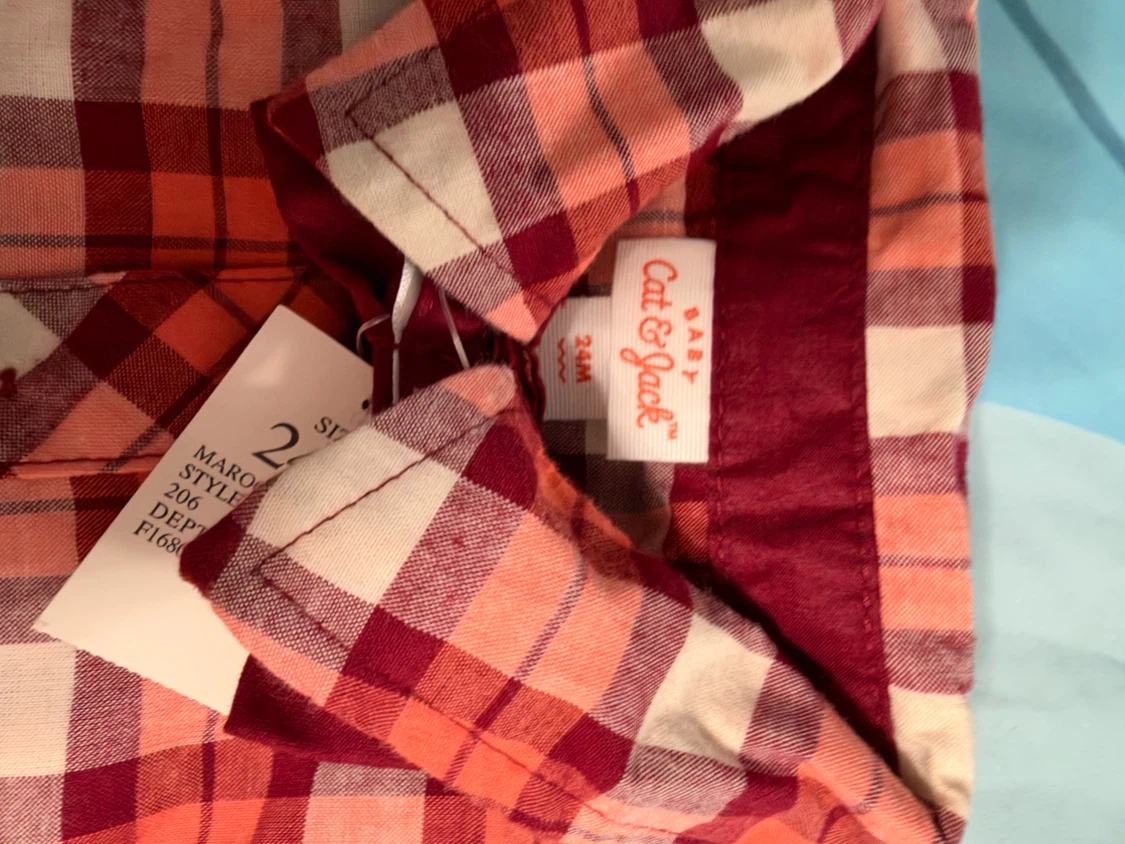 Cat & Jack Baby Plaid Bodysuit - photo 2