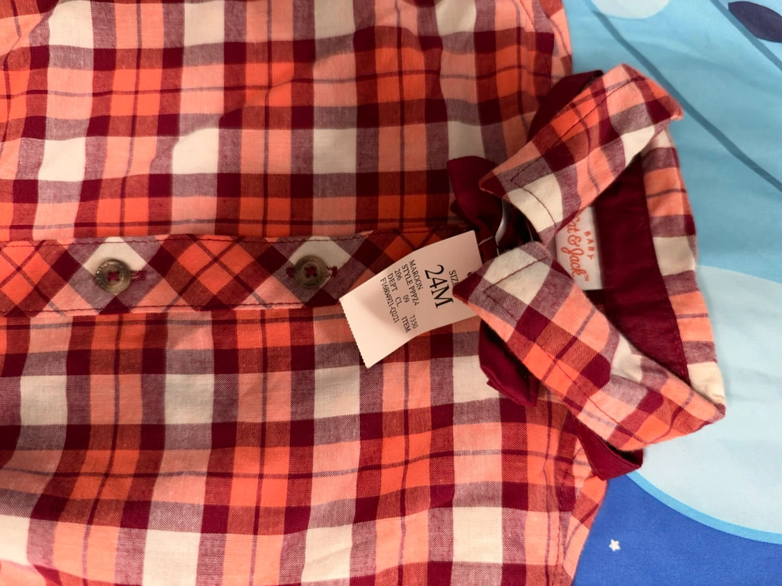 Cat & Jack Baby Plaid Bodysuit - photo 3