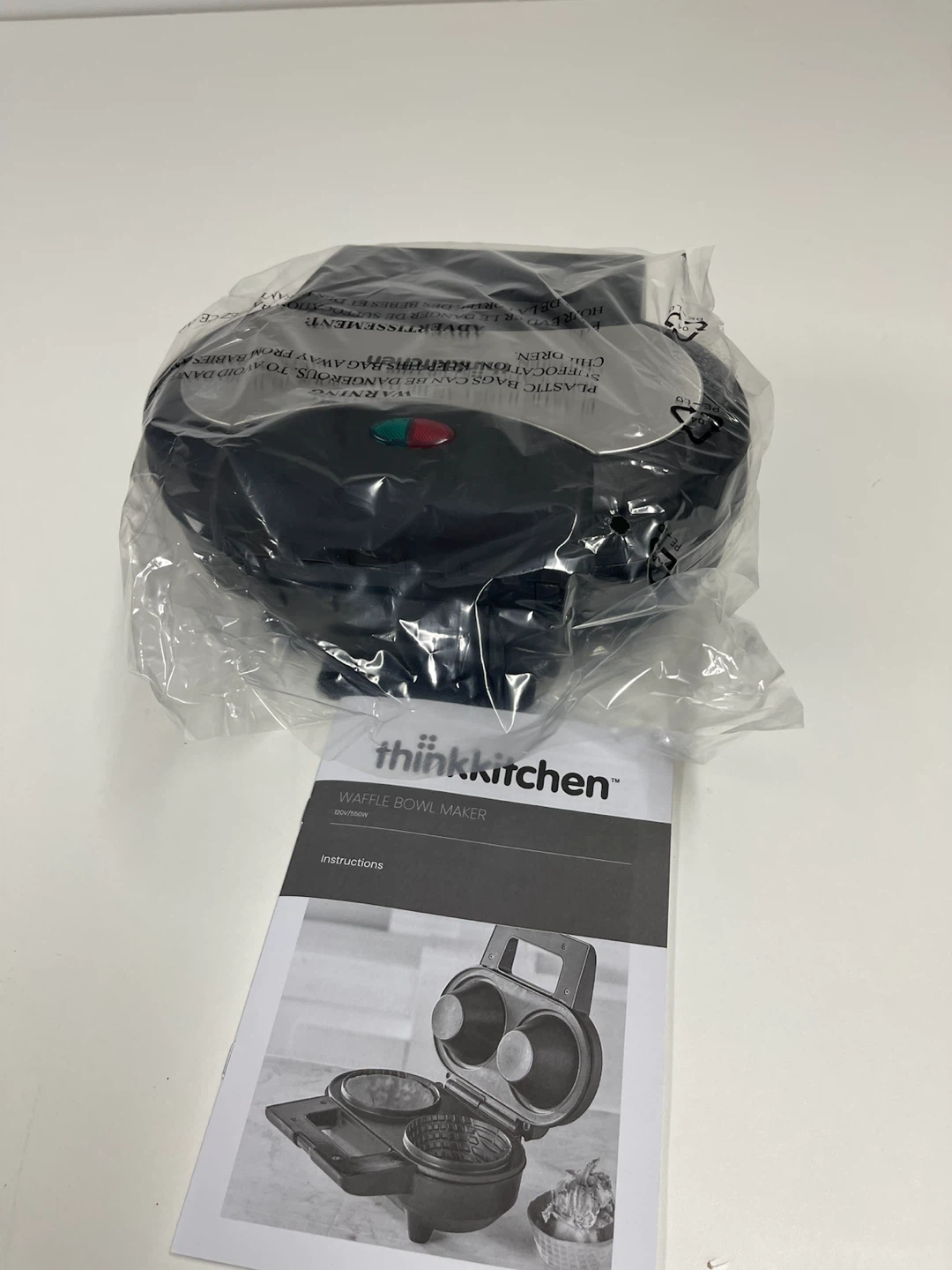 🧇 ThinkKitchen Double Waffle Bowl Maker – 2-in-1! - photo 3