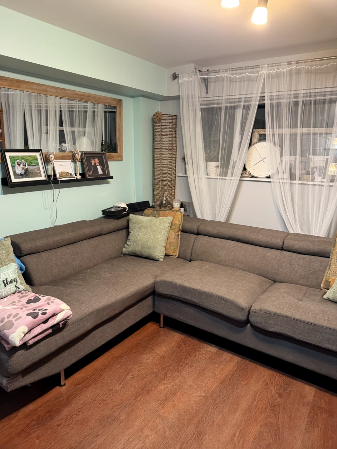 Grey brown Sectional Sofa