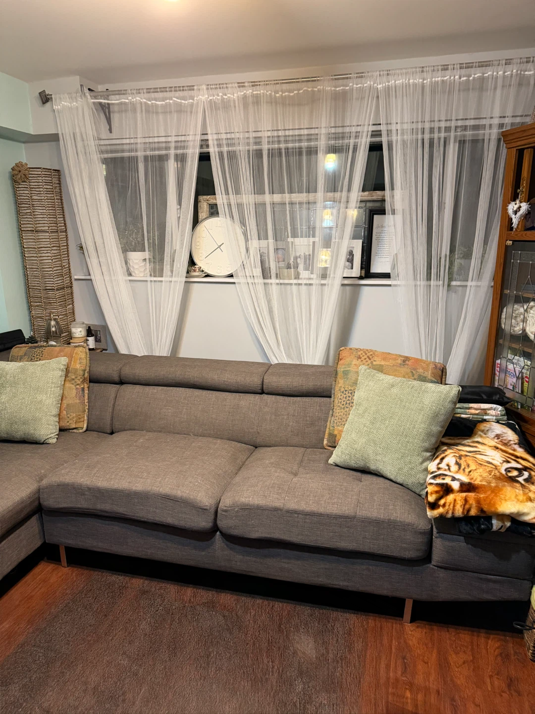 Grey brown Sectional Sofa - photo 2