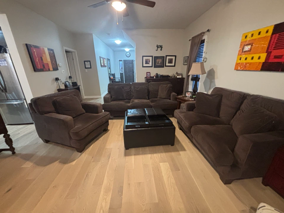Three Piece Chocolate Brown Sofa Set