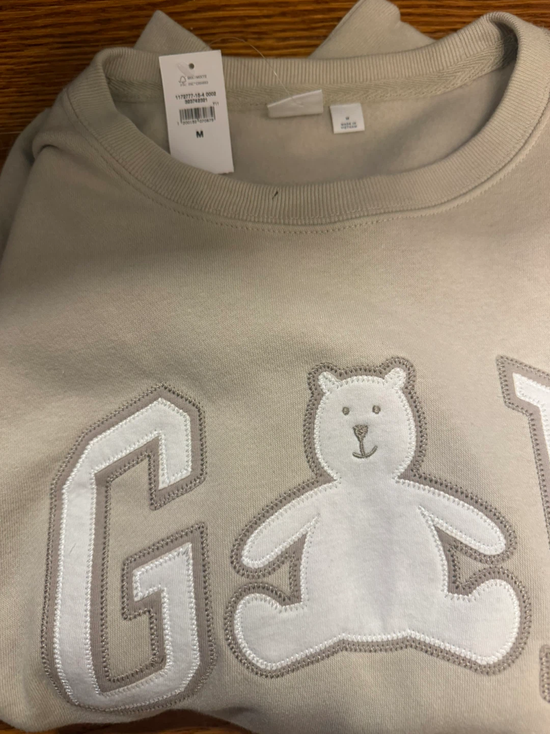 BNWT Gap Bear Logo Crewneck Sweatshirt- SEE DESCRIPTION - photo 3