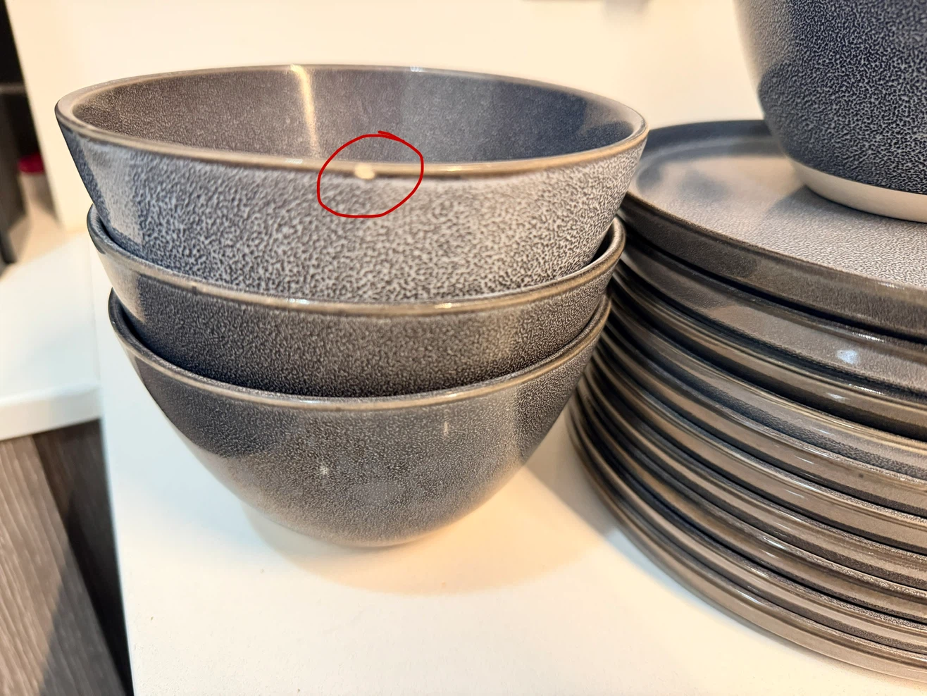 Ensemble vaisselle en grès gris moderne – 29 pièces - photo 5