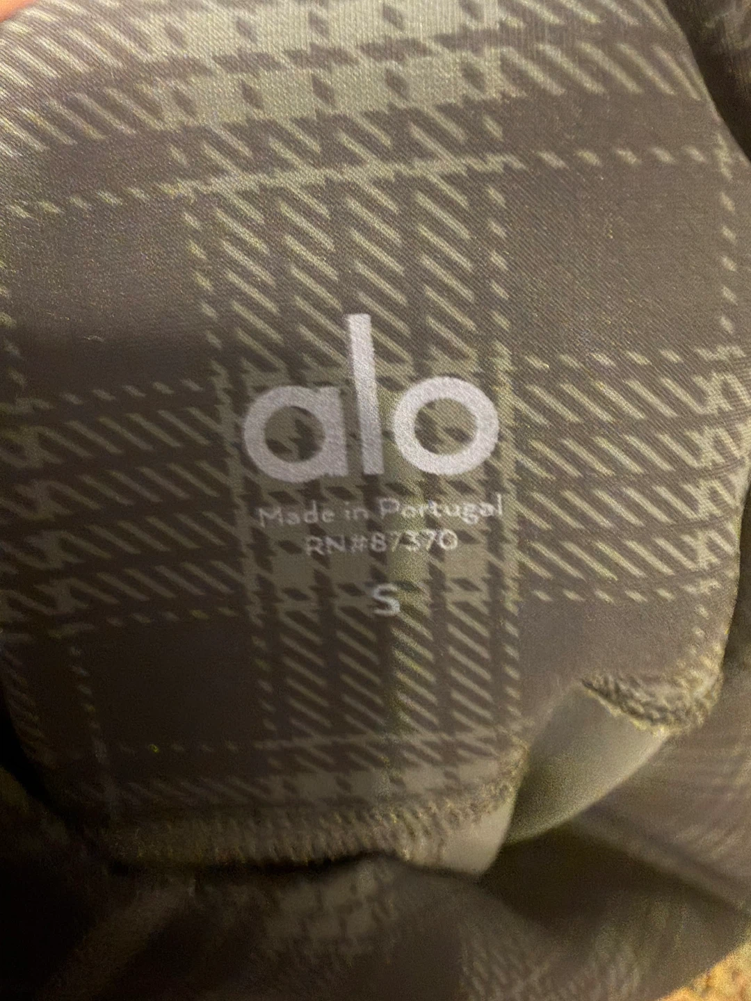 Alo Yoga Plaid Leggings, S - photo 2