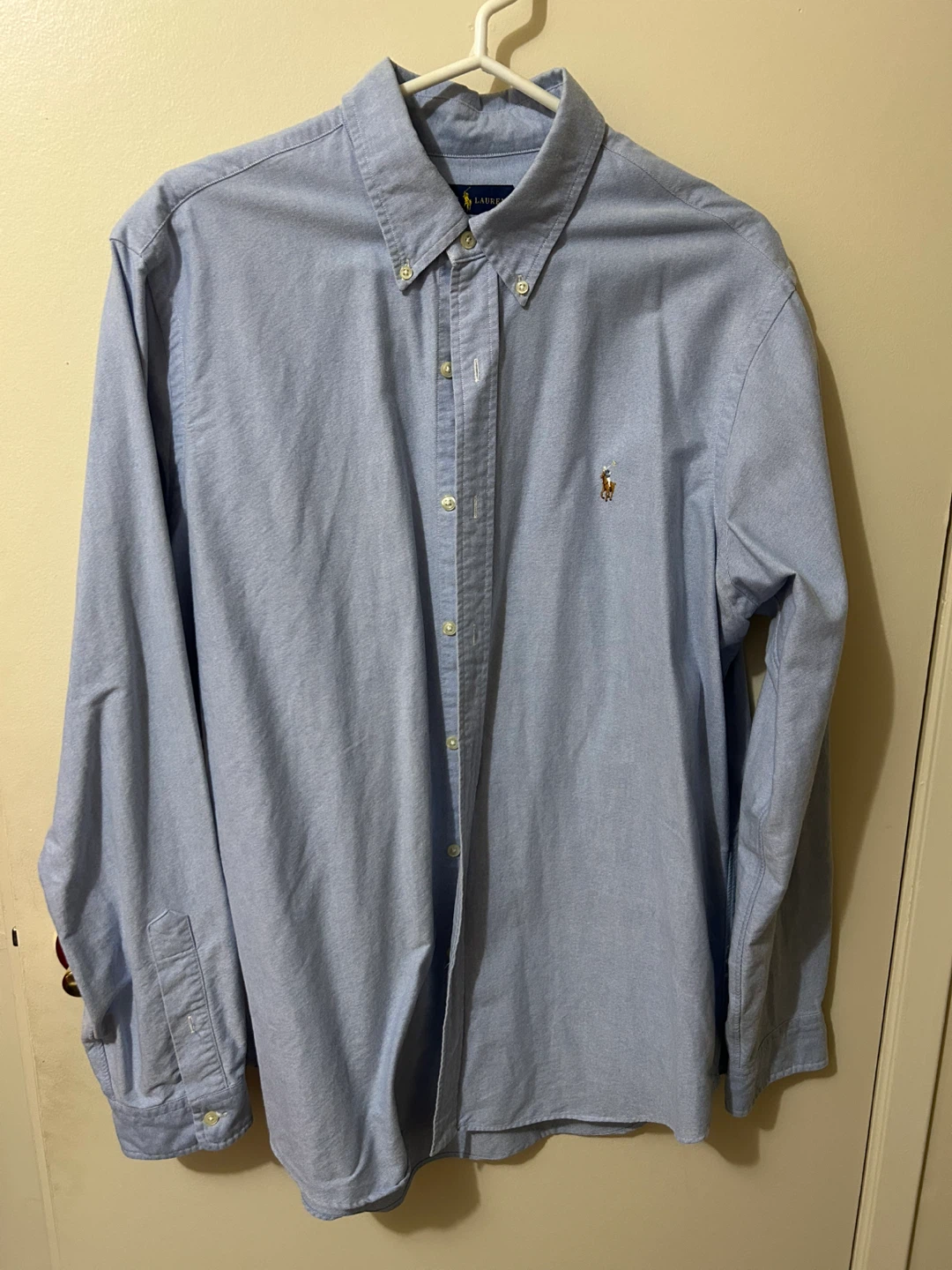 Ralph Lauren Light Blue Button-Down Oxford Shirt - Men's Size XL